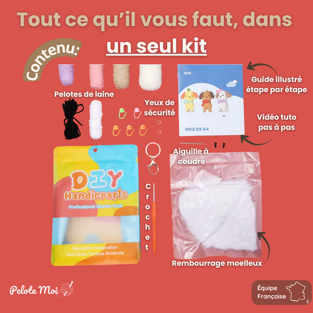 PeloteMoi - kit Crochet débutant