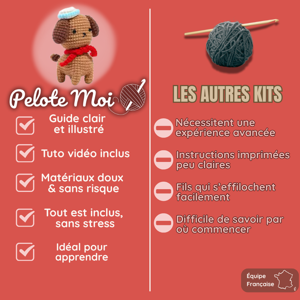 PeloteMoi - kit Crochet débutant